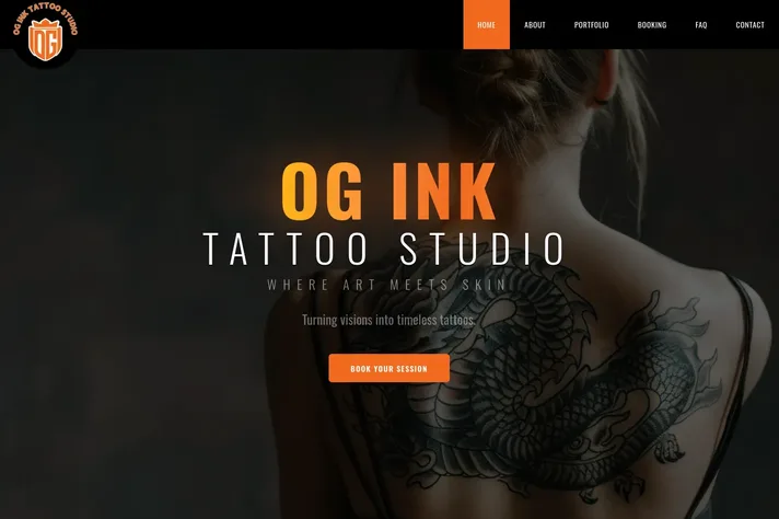 OG Tattoo — Tattoo Studio website by KnownClick